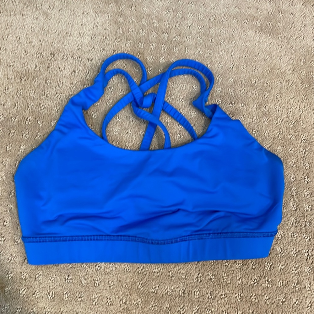 Ritual blue lululemon sports bra